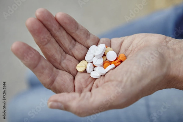 Fototapeta Tabletten in der Hand