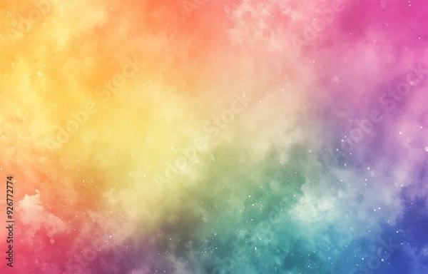 Fototapeta Abstract Colorful Sky with Stars