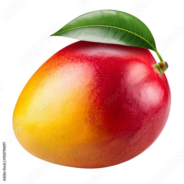 Obraz Fresh mango, isolated on white background