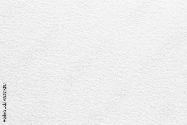 Fototapeta Close-up of seamless white watercolor paper texture background with subtle, natural patterns and a smooth finish. Ideal for creative projects requiring clean, artistic paper surfaces.
