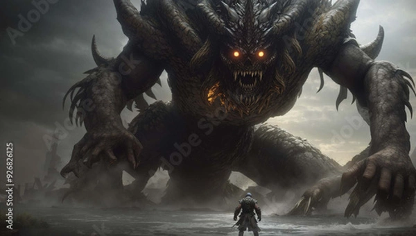 Obraz dragon in the dark