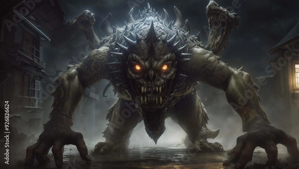 Obraz dragon in the dark