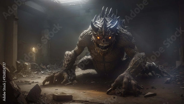 Obraz dragon in the dark