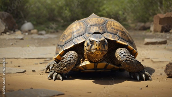 Obraz turtle on the sand