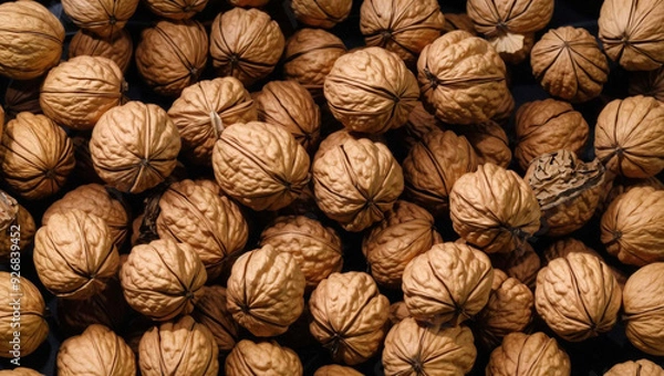 Obraz background of walnuts
