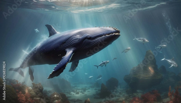 Obraz shark in the sea