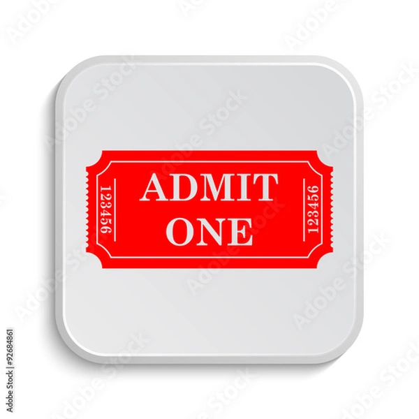 Obraz Admin one ticket icon