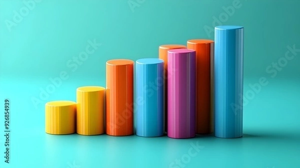 Obraz Histogram Income Distribution Visualization by Customer Segment for Business Analytics