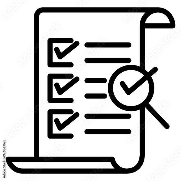 Fototapeta Quality Control  Icon Element For Design