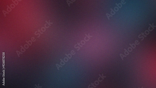 Fototapeta Dark blue and magenta background with a smooth gradient of bold colors, overlaid with subtle noise texture. 