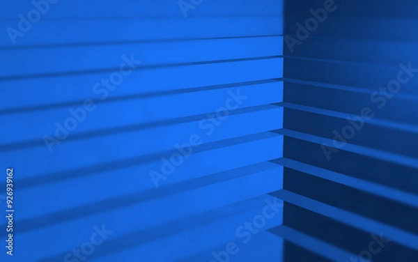 Fototapeta ブルーの抽象的背景画像（階段）