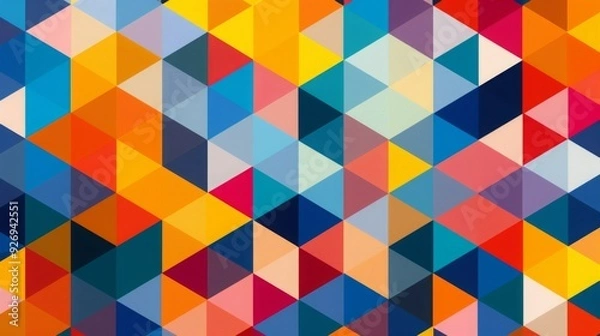 Fototapeta Abstract Geometric Pattern with Vibrant Colors