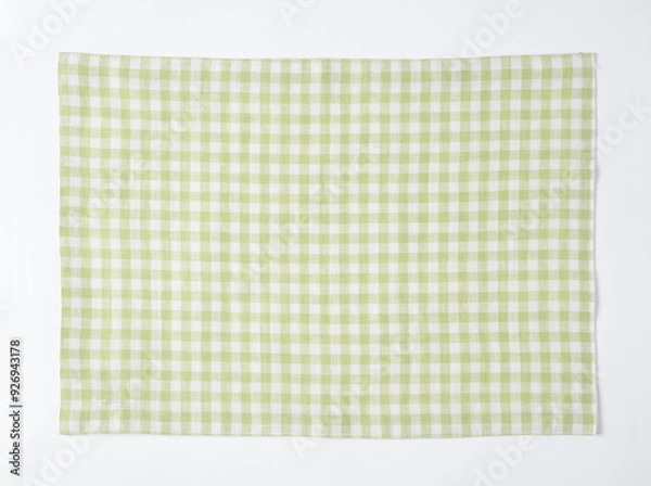 Obraz ランチョンマット_チェック_緑_0164