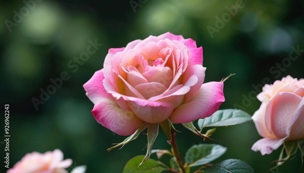 Fototapeta  Pretty in Pink  A Rose in Bloom