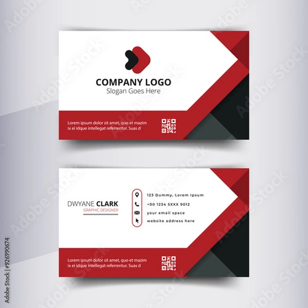 Obraz Business Card Design Template For Modern Corporate