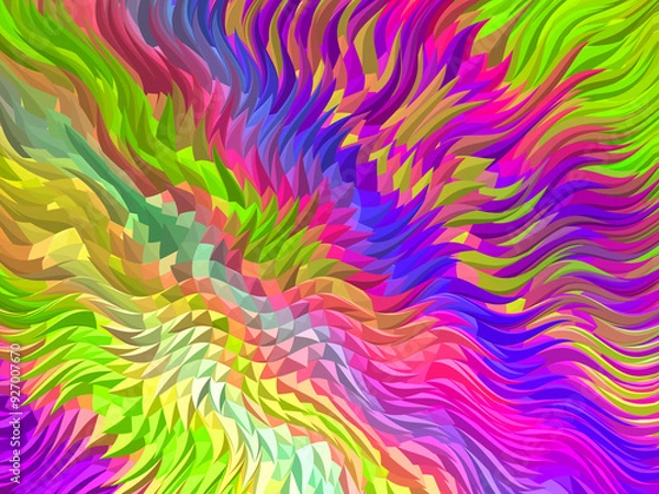 Fototapeta Twisted psychedelic image