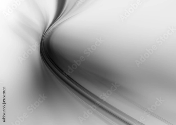 Obraz Monochrome abstract background with smooth lines
