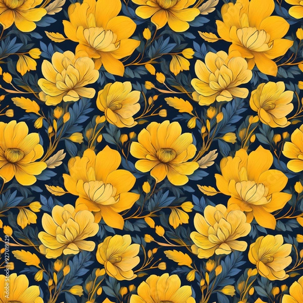 Obraz seamless pattern with flowers