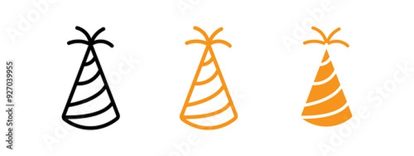 Obraz Party hat icon web design in vector
