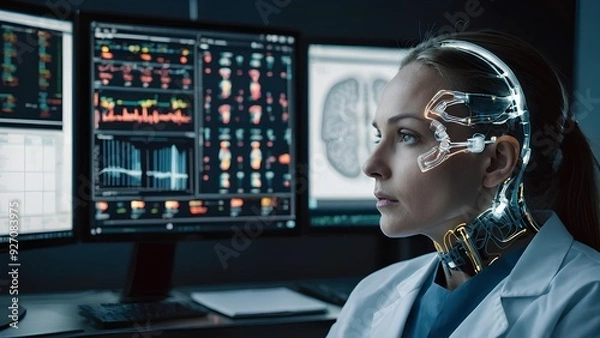 Obraz Artificial Intelligence is not just a buzzword in healthcare; it's a game-changer. Explore how AI algorithms are being used to analyze medical images, providing more accurate diagnoses and personalize