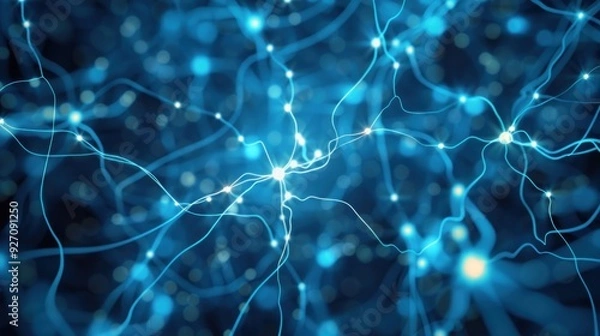 Obraz Abstract Neural Network Visualization