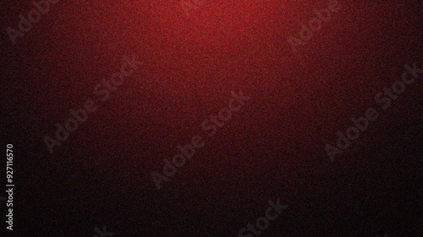 Fototapeta Grainy gradient background red abstract glowing color wave black dark backdrop noise texture banner poster header design