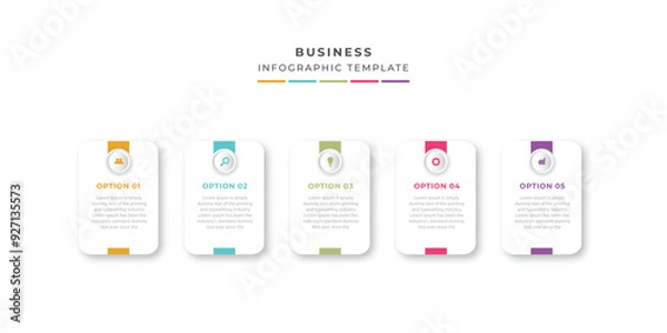 Obraz Presentation business infographic template