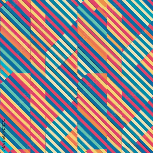 Obraz seamless pattern with stripes