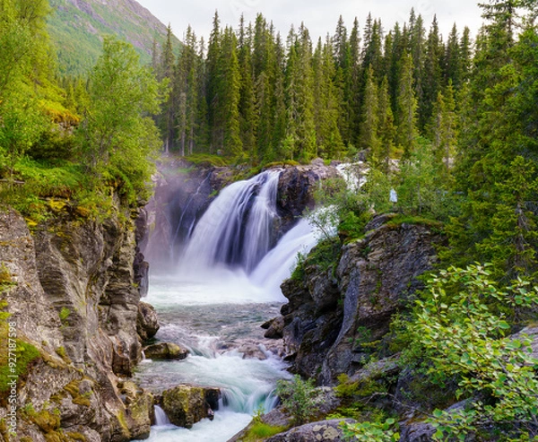 Obraz Rjukandefossen Waterfall in Norway