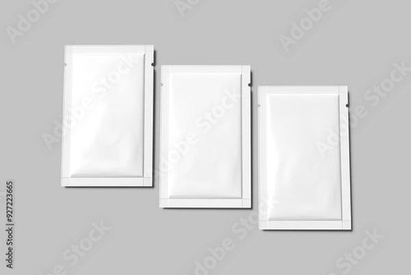 Fototapeta Sachet Packaging Blank Mockup