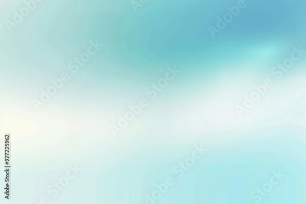 Fototapeta Soft gradient background in light pastel blue and green tones with subtle texture