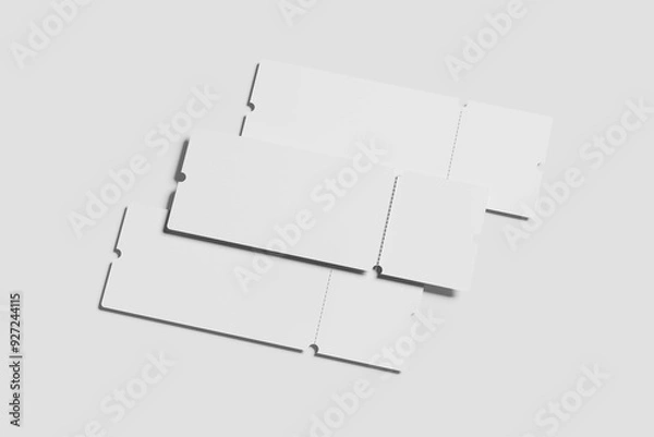 Fototapeta Ticket Blank Mockup