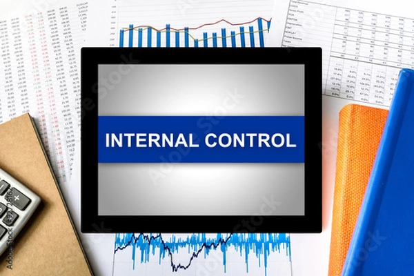 Fototapeta internal control word on tablet