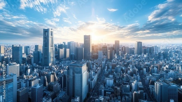 Obraz Tokyo Skyline at Sunset