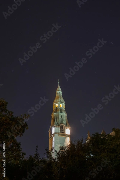 Obraz szczecin nocą