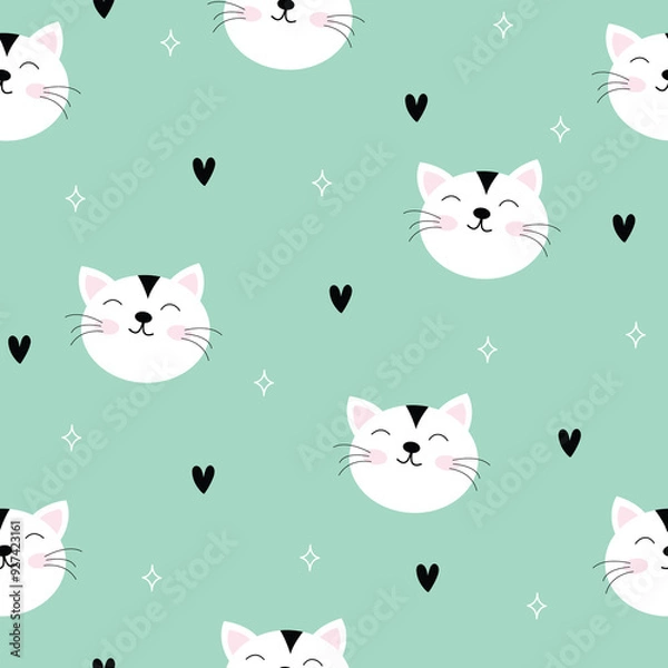 Obraz seamless pattern with cats