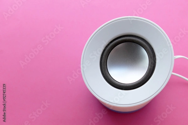 Obraz Speaker - music - on pink background