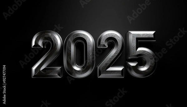 Obraz 西暦。2025。金属のオブジェ。重厚で重い鉄鋼や樹脂が立体的に自立し、厚みのある金属感を放つ。鉄の輝き。磨かれたメタル。メッキ。硬い。削りや研磨を経て美しい。混沌とした時代。今後の行く末。未来はどうなる。
