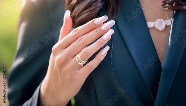 Fototapeta ネイルのきれいな女性