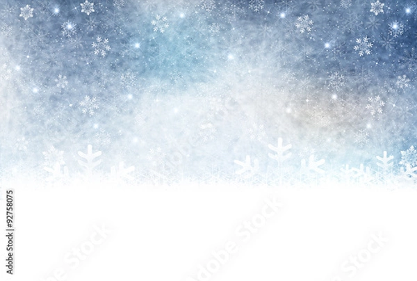 Fototapeta 雪　和紙　背景