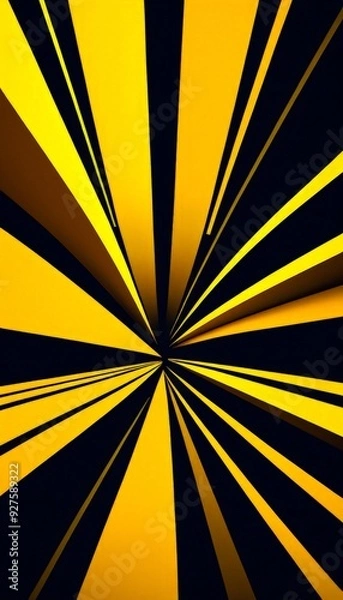 Obraz black and yellow background with