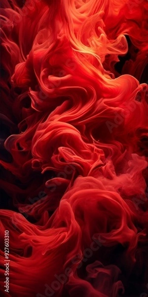 Obraz red smoke background