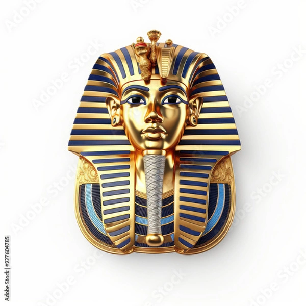 Fototapeta The Majestic Golden Mask of an Ancient Pharaoh, Symbolizing Eternal Power and Divine Authority