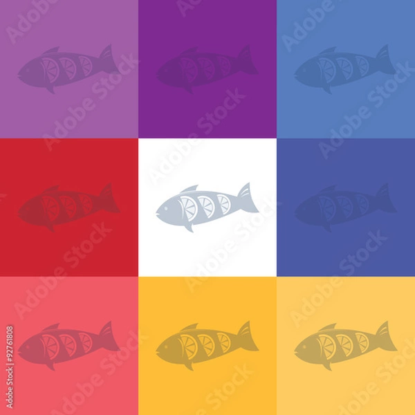 Fototapeta illustration of food icon