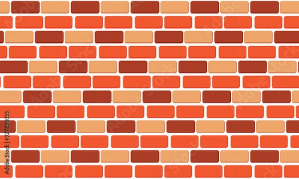 Obraz Red brick wall background