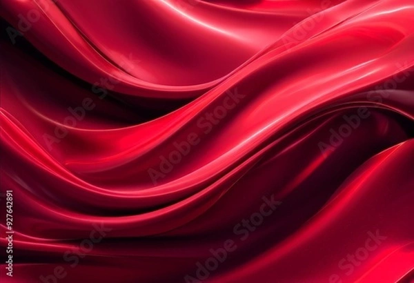 Obraz red silk fabric background
