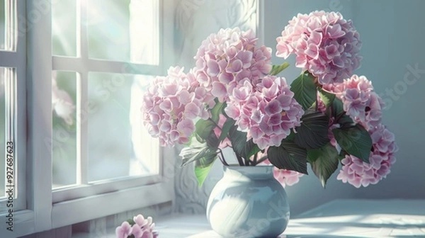 Obraz Common Garden Flower Hydrangea as Decoration