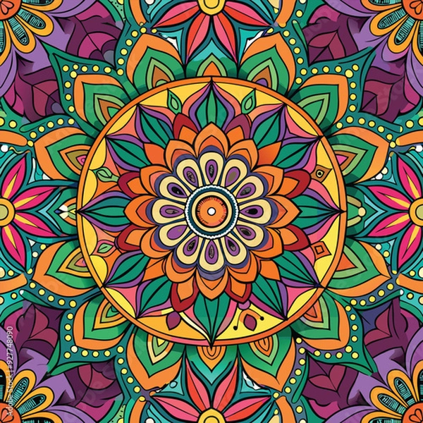 Fototapeta Mandala background pattern design