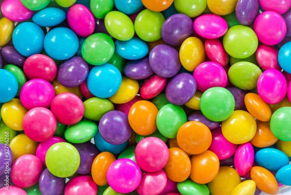 Obraz Kolorowe cukierki czekoladowe idealne do tła