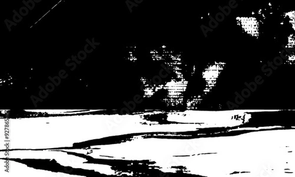 Obraz Dirt Overlay or Screen Effect Black and White Grunge Texture, Paper Texture Panorama Texture on Black and White Watercolor, Abstract Grunge White Polished Marble Texture Grunge with Grainy Clouds.